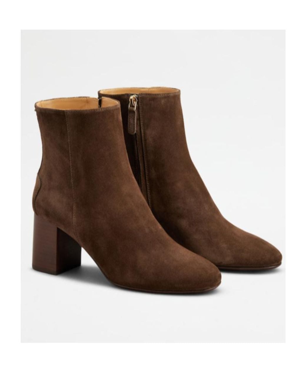 Tod's Brown Block Heel Ankle Boots