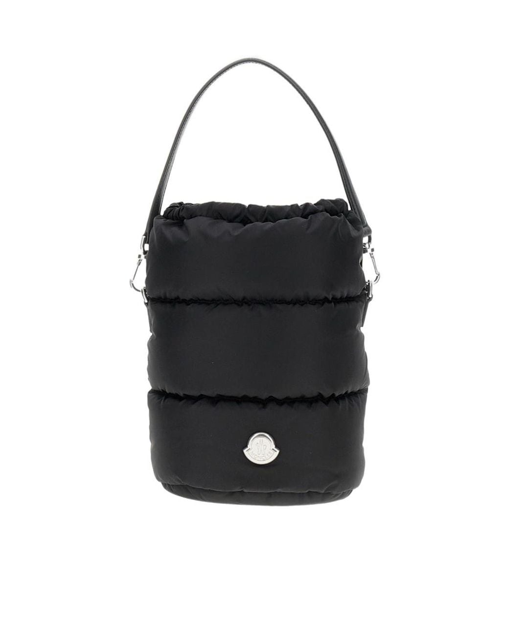 Moncler Black Caradoc Padded Drawstring Bucket Bag