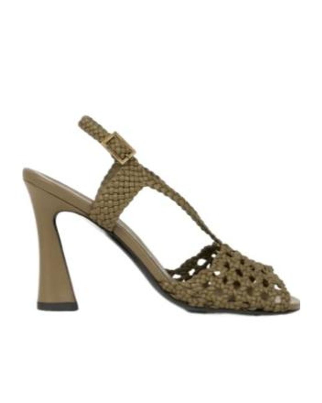 Etro Metallic Woven High-Heeled Sandals