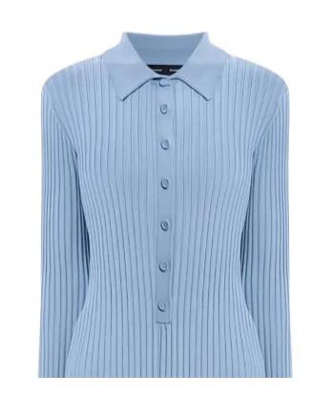 Proenza Schouler Blue Ribbed Luiza Dress