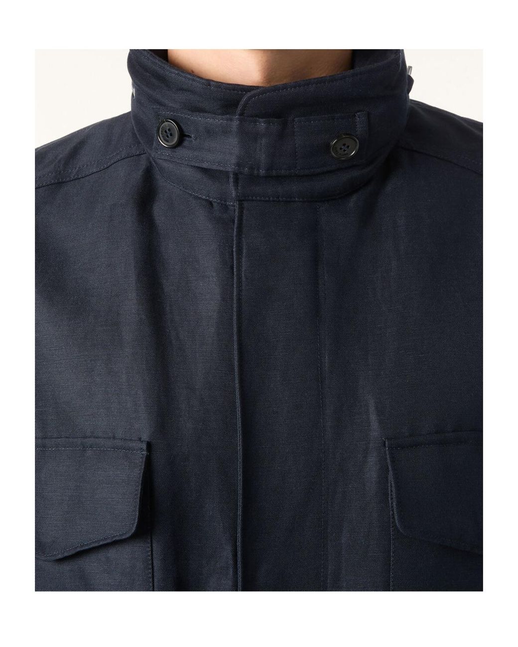 Loro Piana Blue Traveler Field Jacket for men