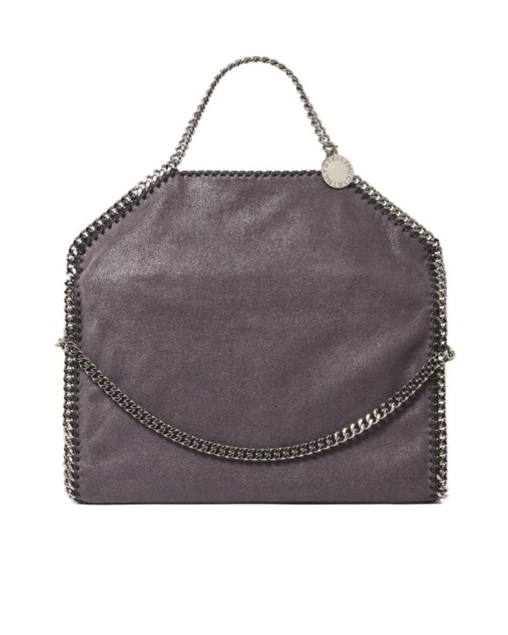 Stella McCartney Gray Falabella Fold Over Tote Bag