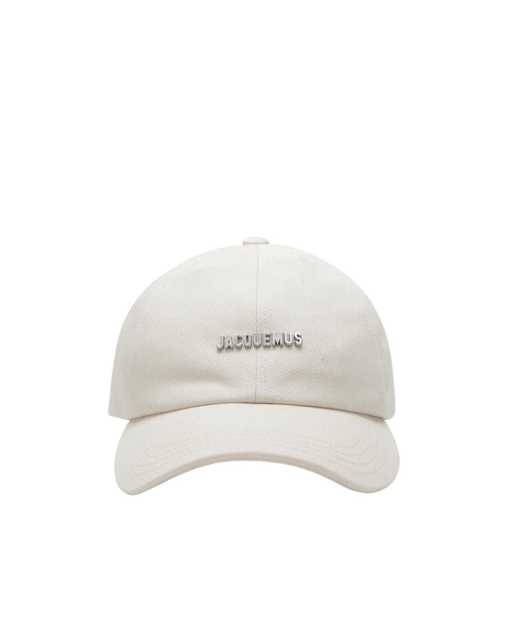 Jacquemus White Logo Plaque Baseball Cap for men