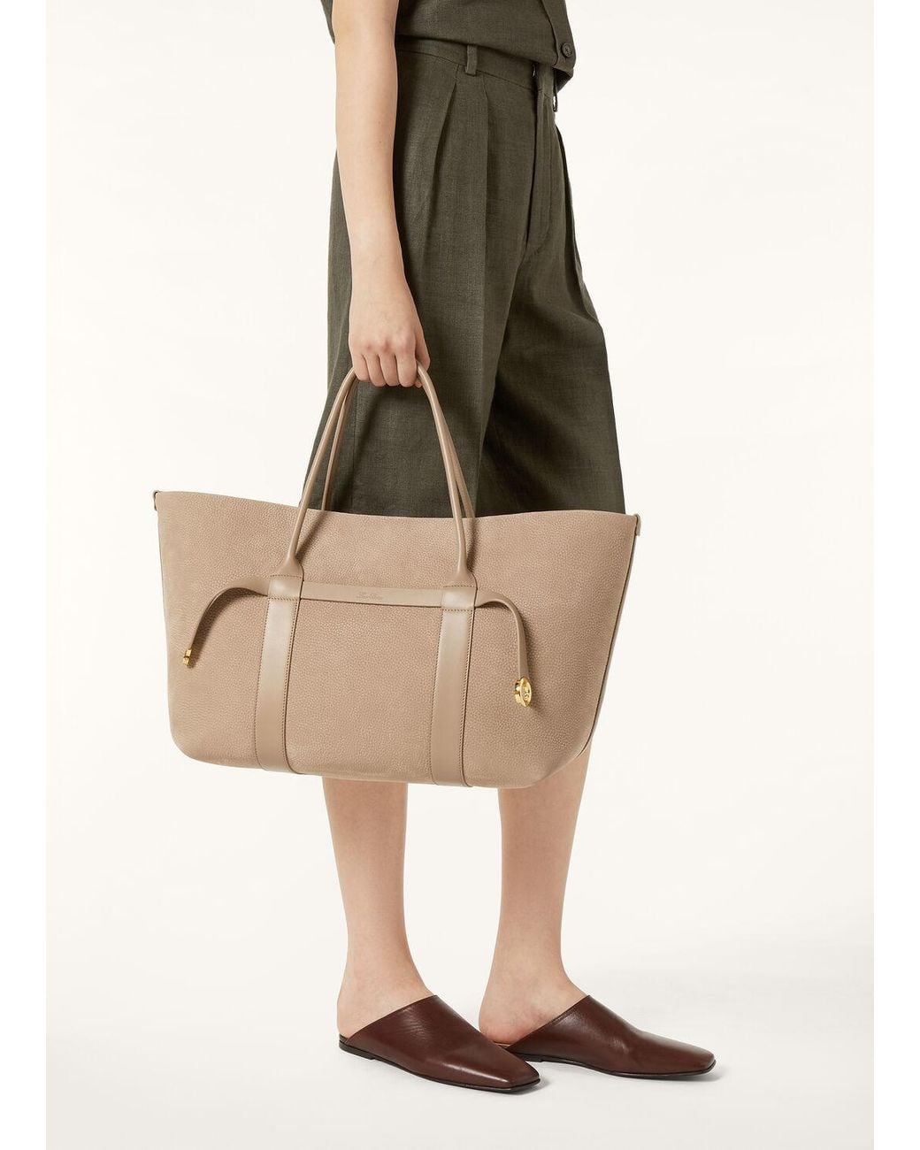 Loro Piana Natural Ghiera Large Handbag