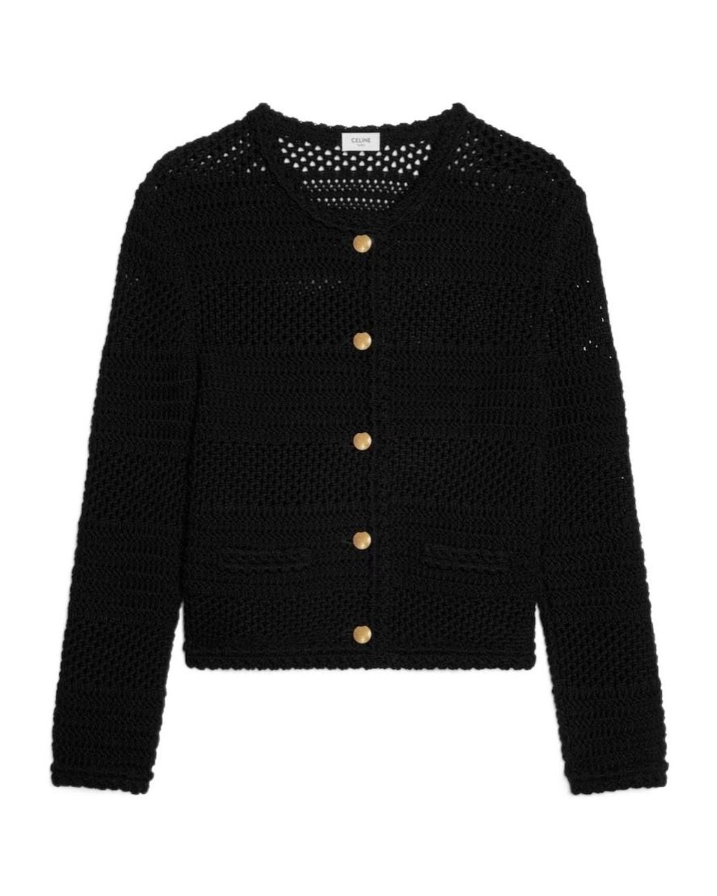Céline Black Cardigan Jacket
