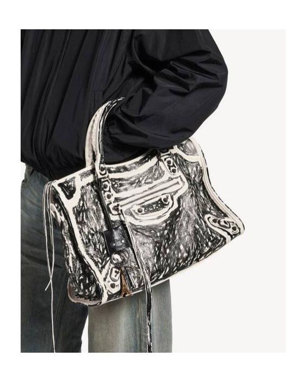 Balenciaga Black Le City Bag Medium Tote Bag
