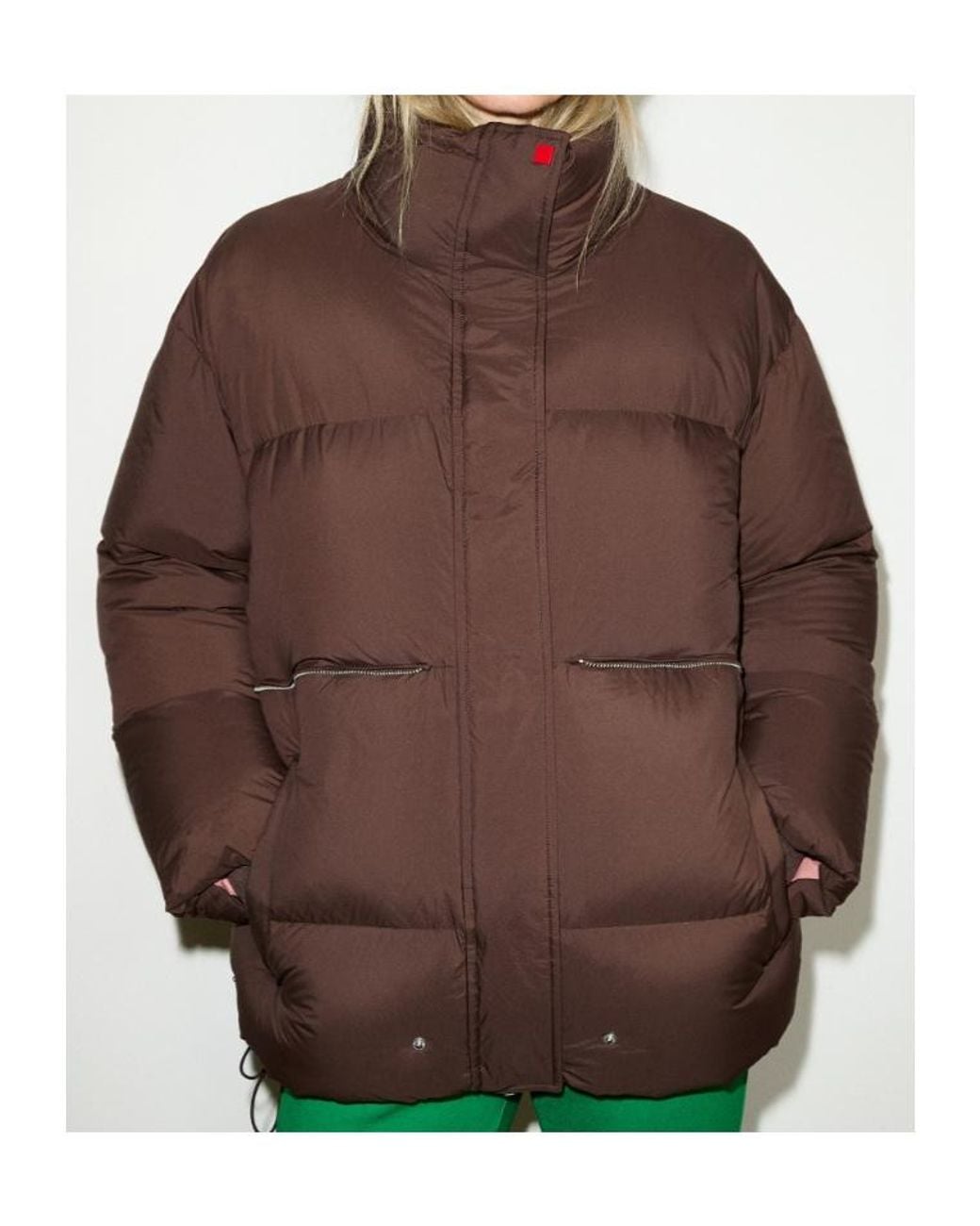 MAX&Co. Brown Oversized Padded Bomber Jacket
