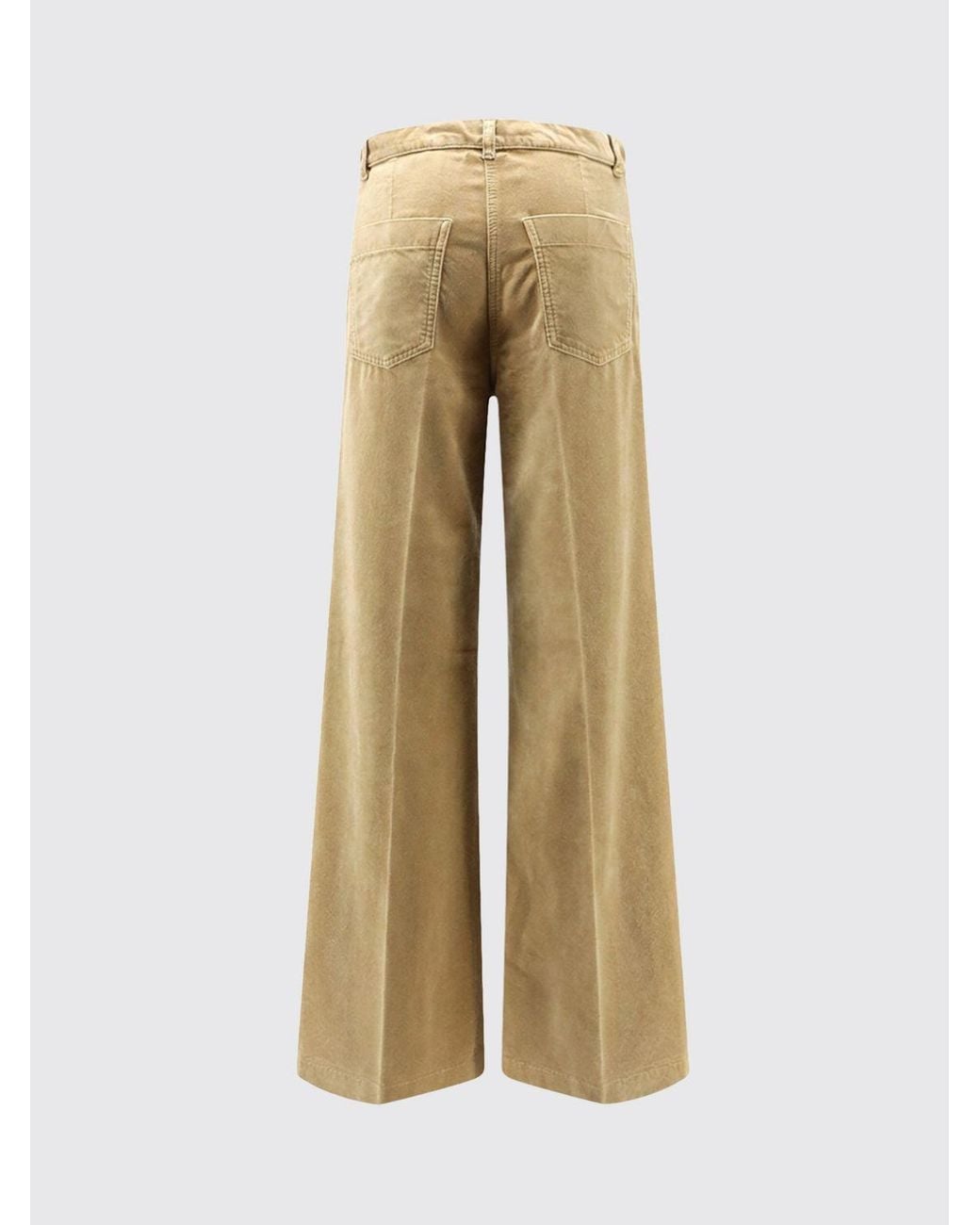Aspesi Natural Wide-Leg Pants