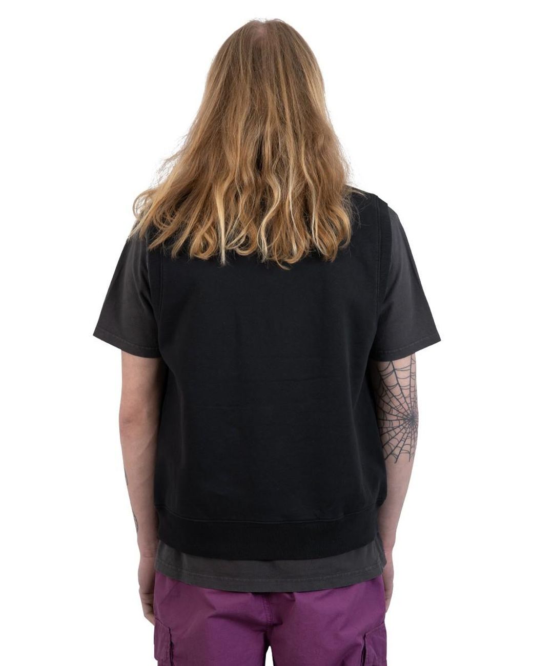 Stussy Black T-Shirt With Round Neck And Short Sleeves for men