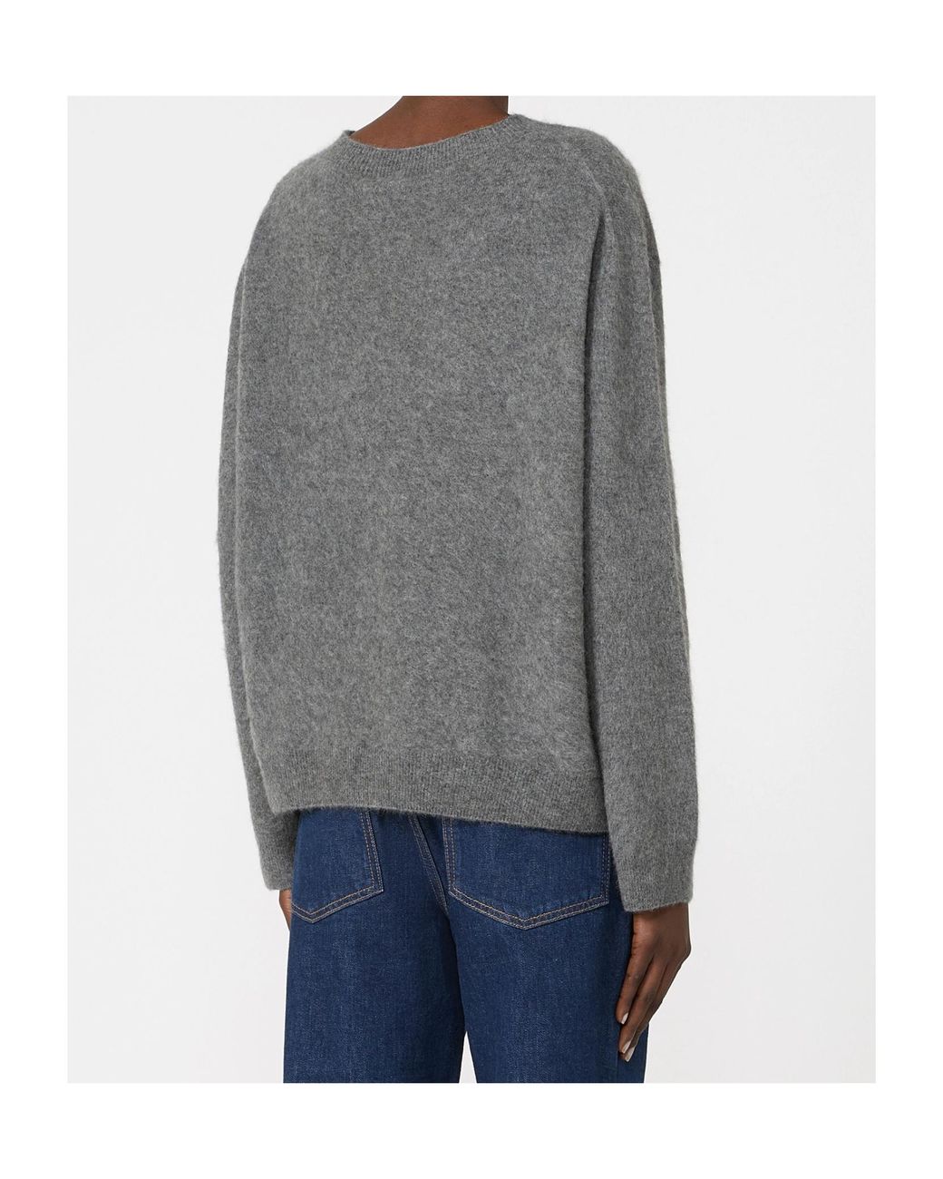 Weekend by Maxmara Gray Virgin Wool-Cashmere Sweater