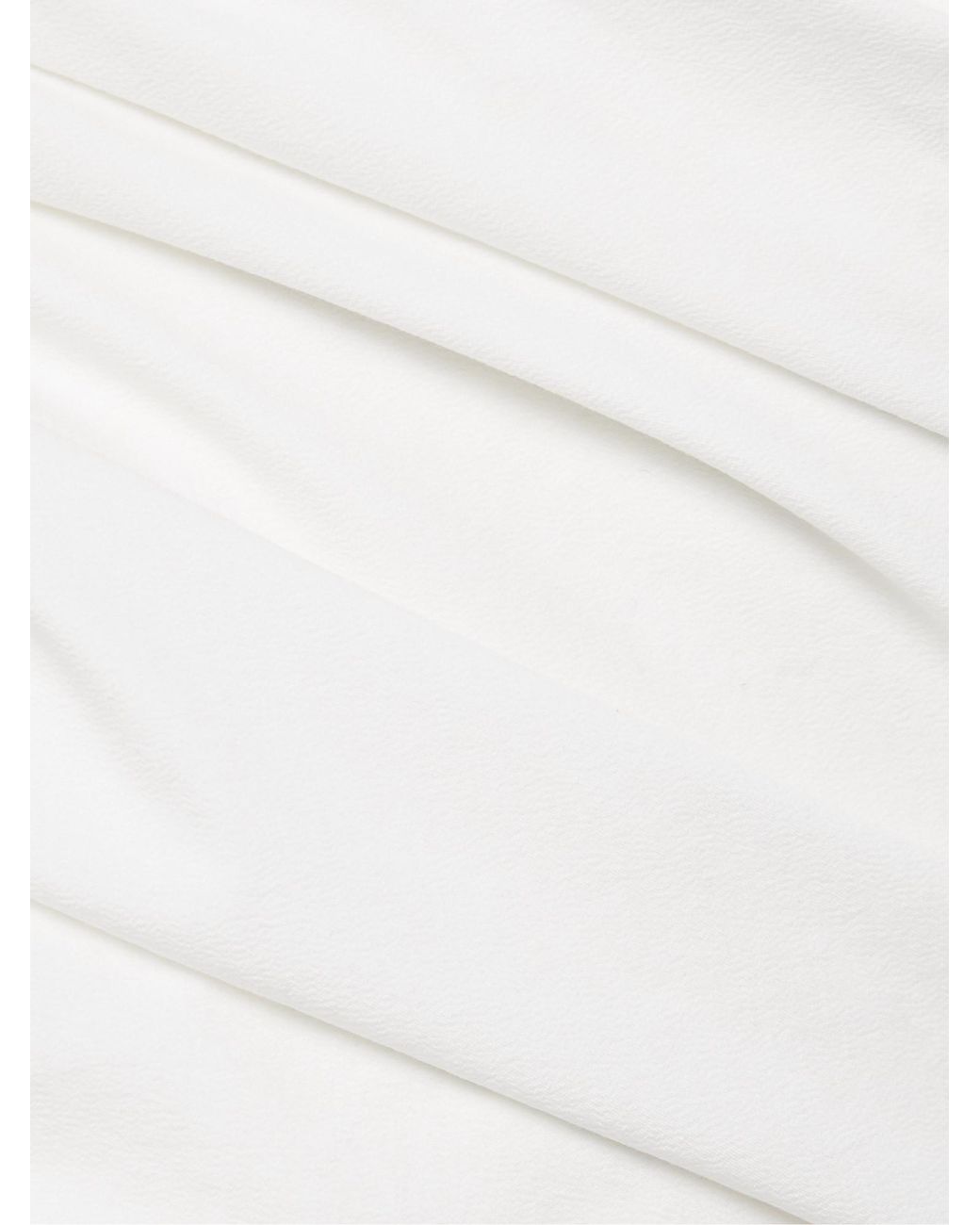 Proenza Schouler White Lena Strapless Gathered Cotton-Blend Poplin Top