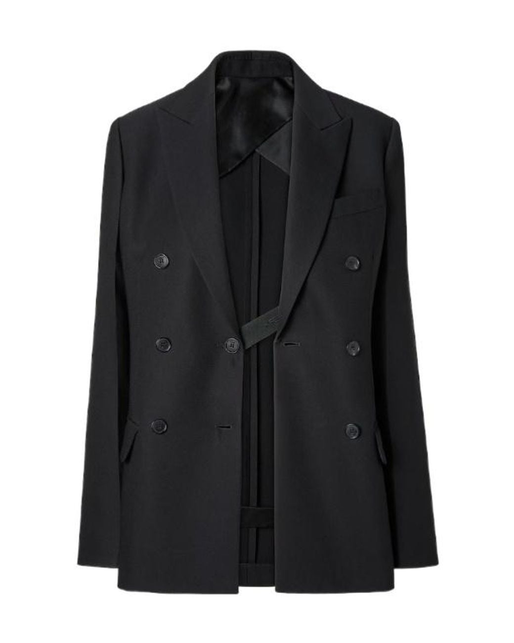 Fendi Black Double-Breasted Tailored Blazer