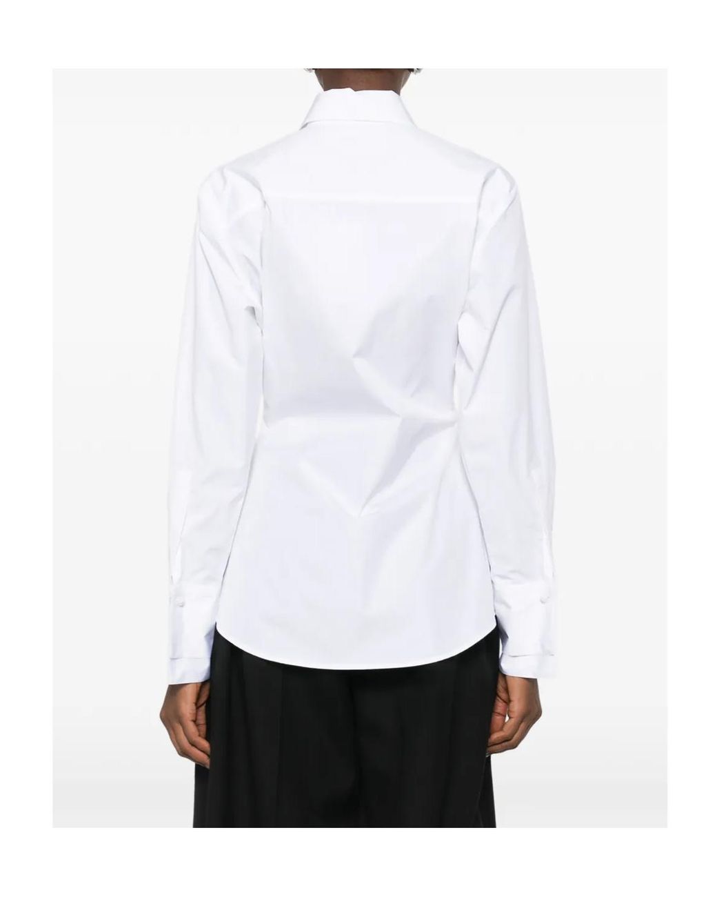 Rohe White Polo-Collar Shirt