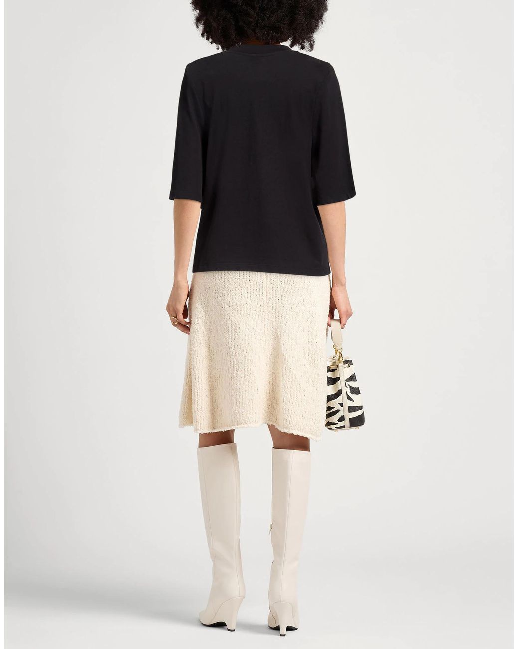 Isabel Marant Black Printed Short-Sleeve Tee
