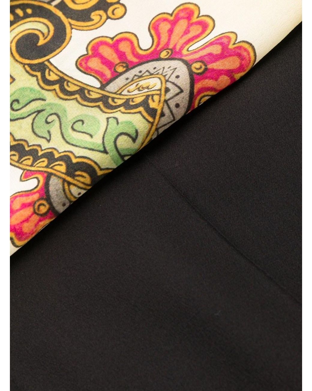Etro Multicolor Ornamental Print Ombré Trousers