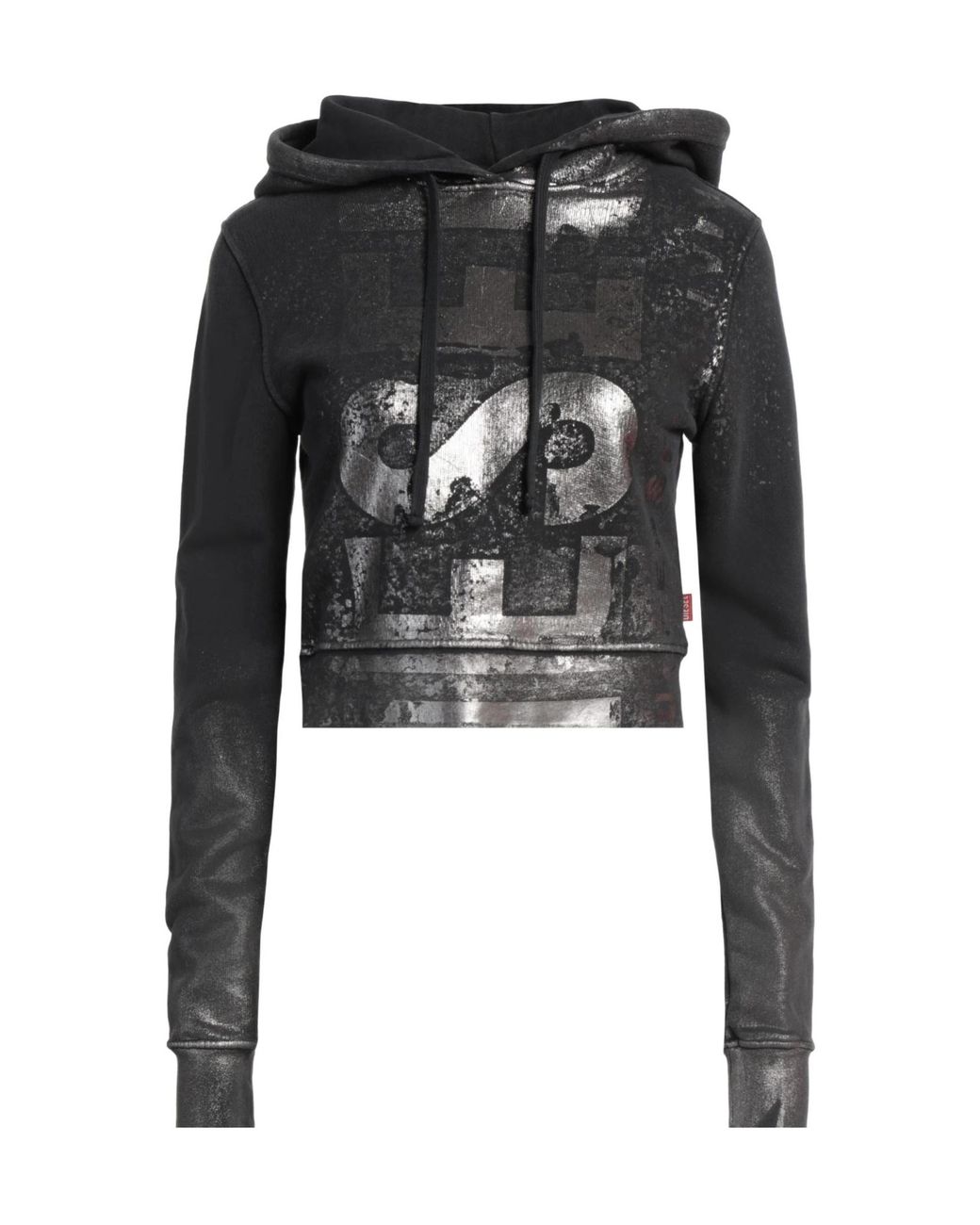 DIESEL Black Hooded Track Jackets