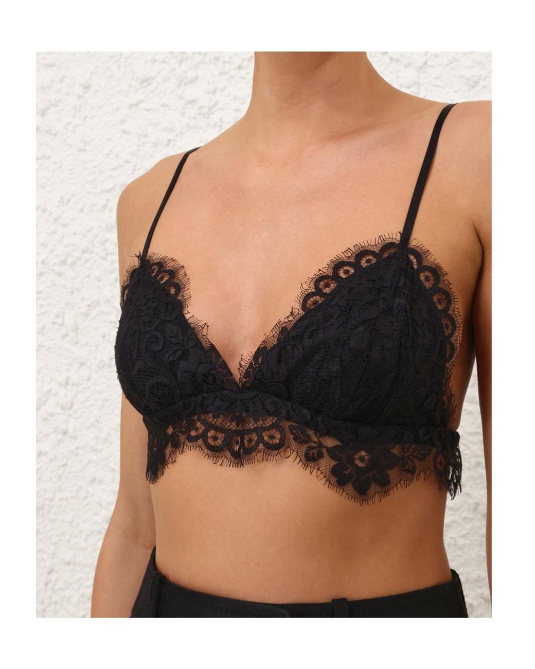 Zimmermann Black Teddy Bralette