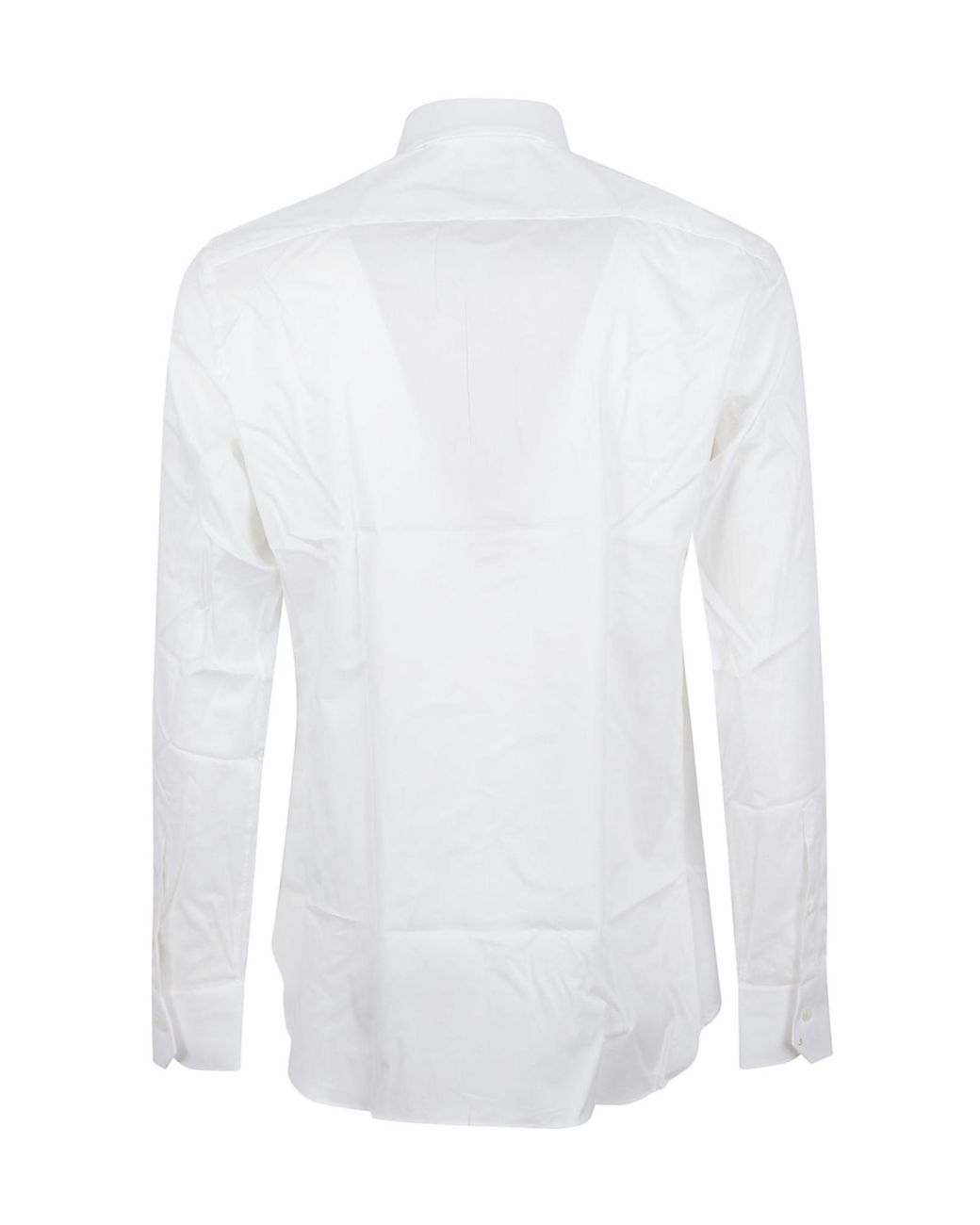 Zegna White Long-Sleeve Shirt for men
