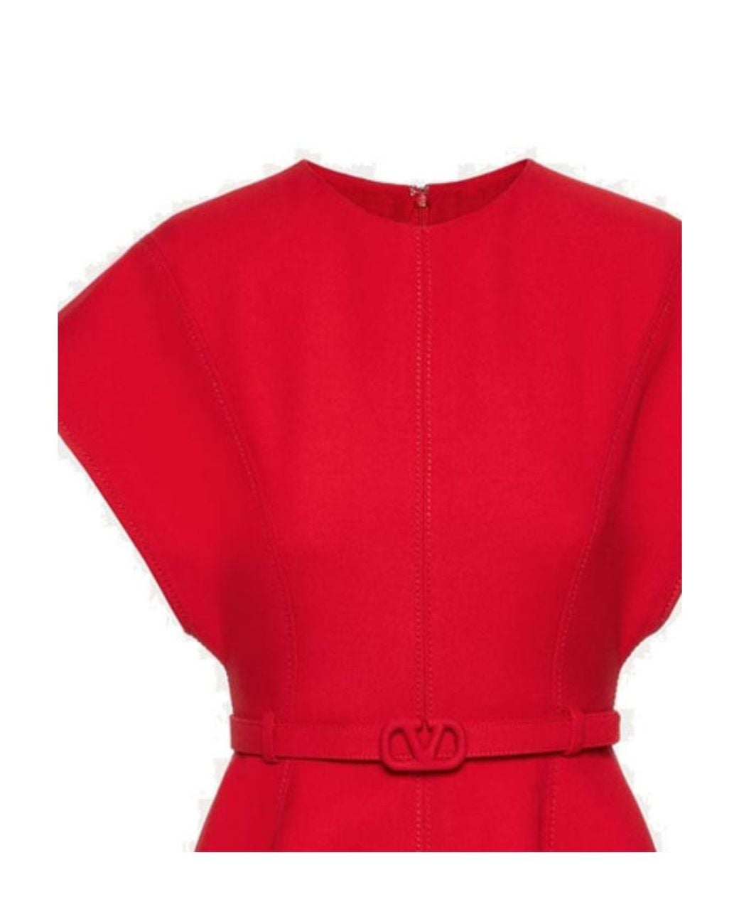 Valentino Flared Belted Dress