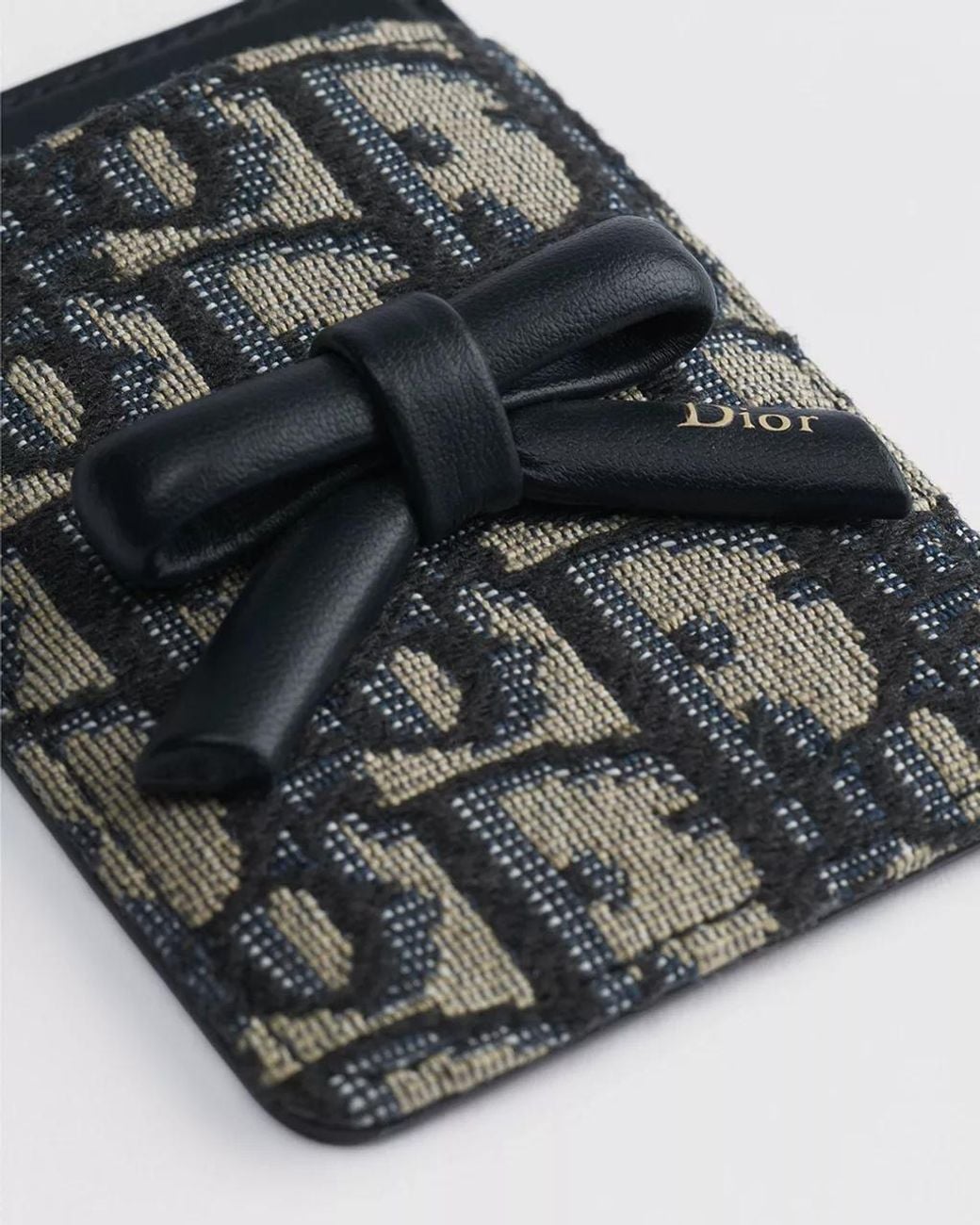 Dior Gray Promenade Magnetic Card Holder