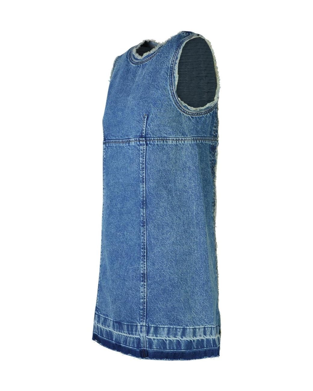 Moschino Blue Sleeveless Denim Mini Dress