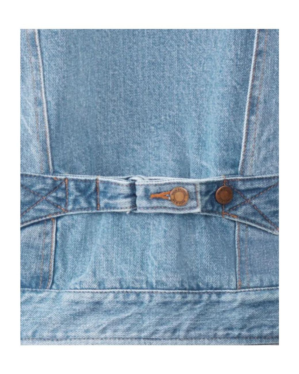 Thom Browne Blue Shrunken Selvedge Denim Jacket