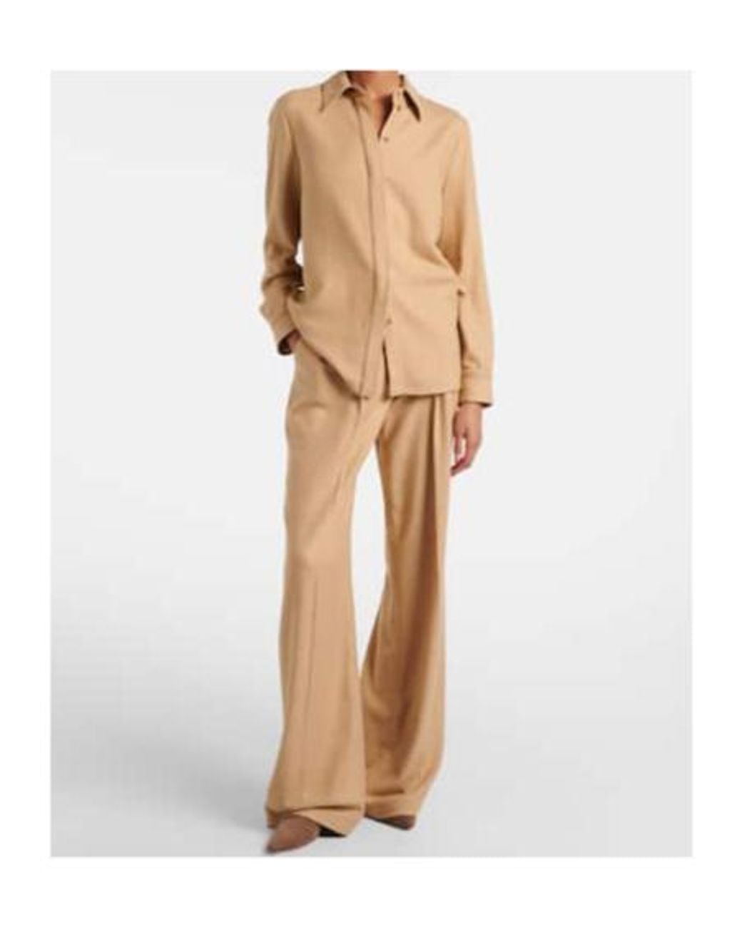 Gabriela Hearst Natural Long Sleeve Shirt