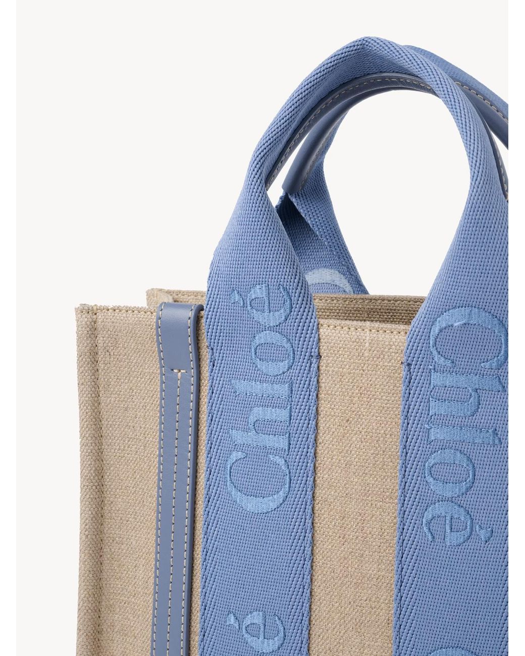 Chloé Blue Double-Handle Shoulder Bag