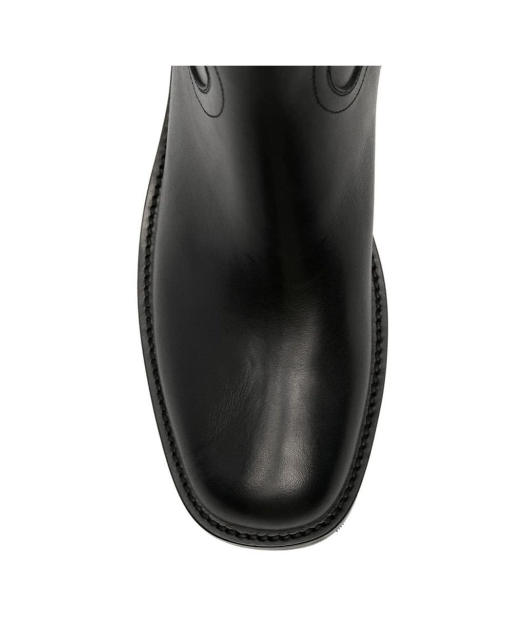 Dries Van Noten Black Round-Toe Short Boots for men