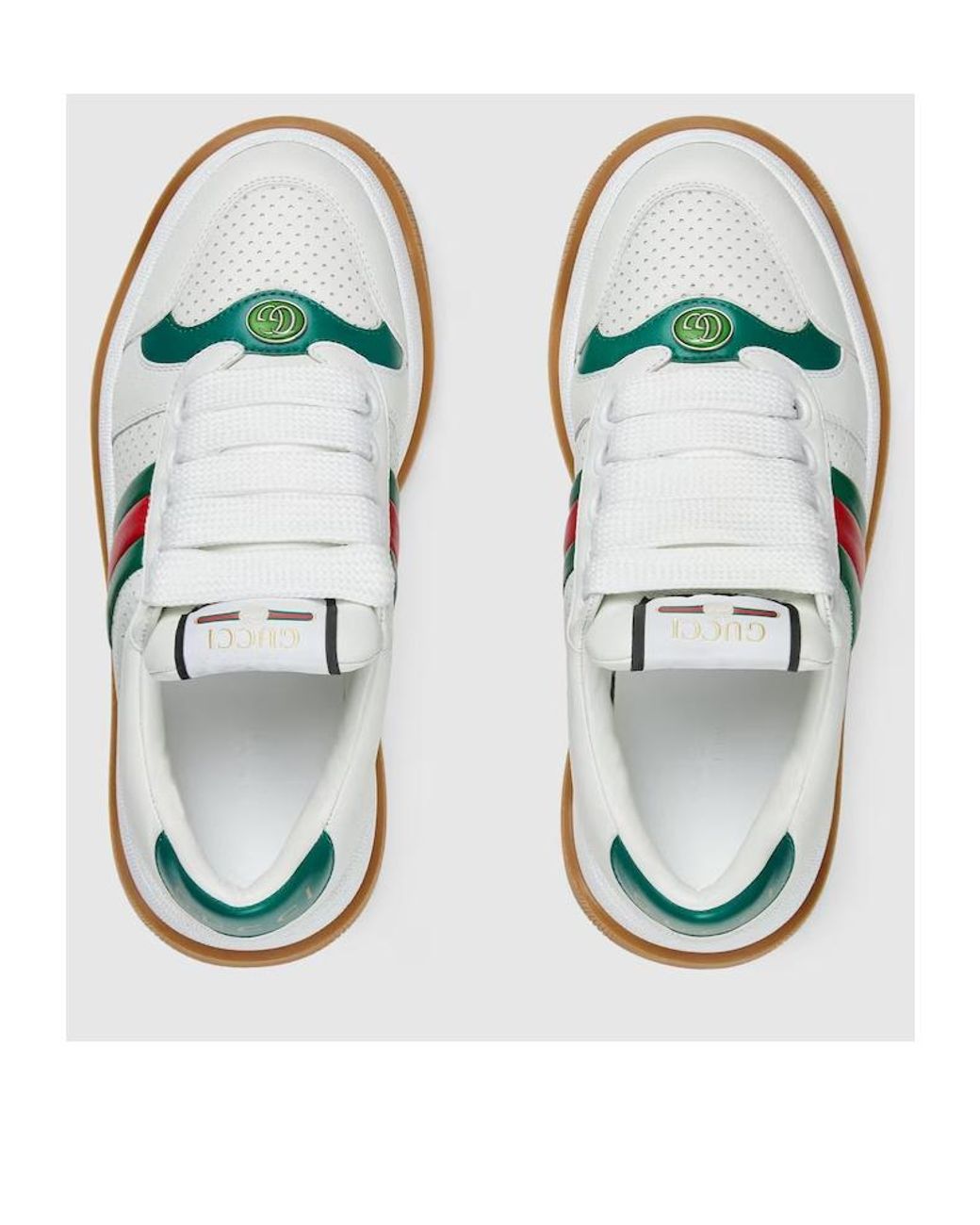 Gucci Blue Web Detailed Screener Sneakers