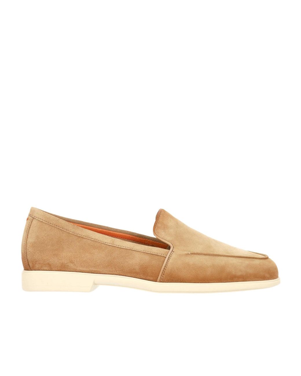 Santoni Natural Slip-On Flat Shoes