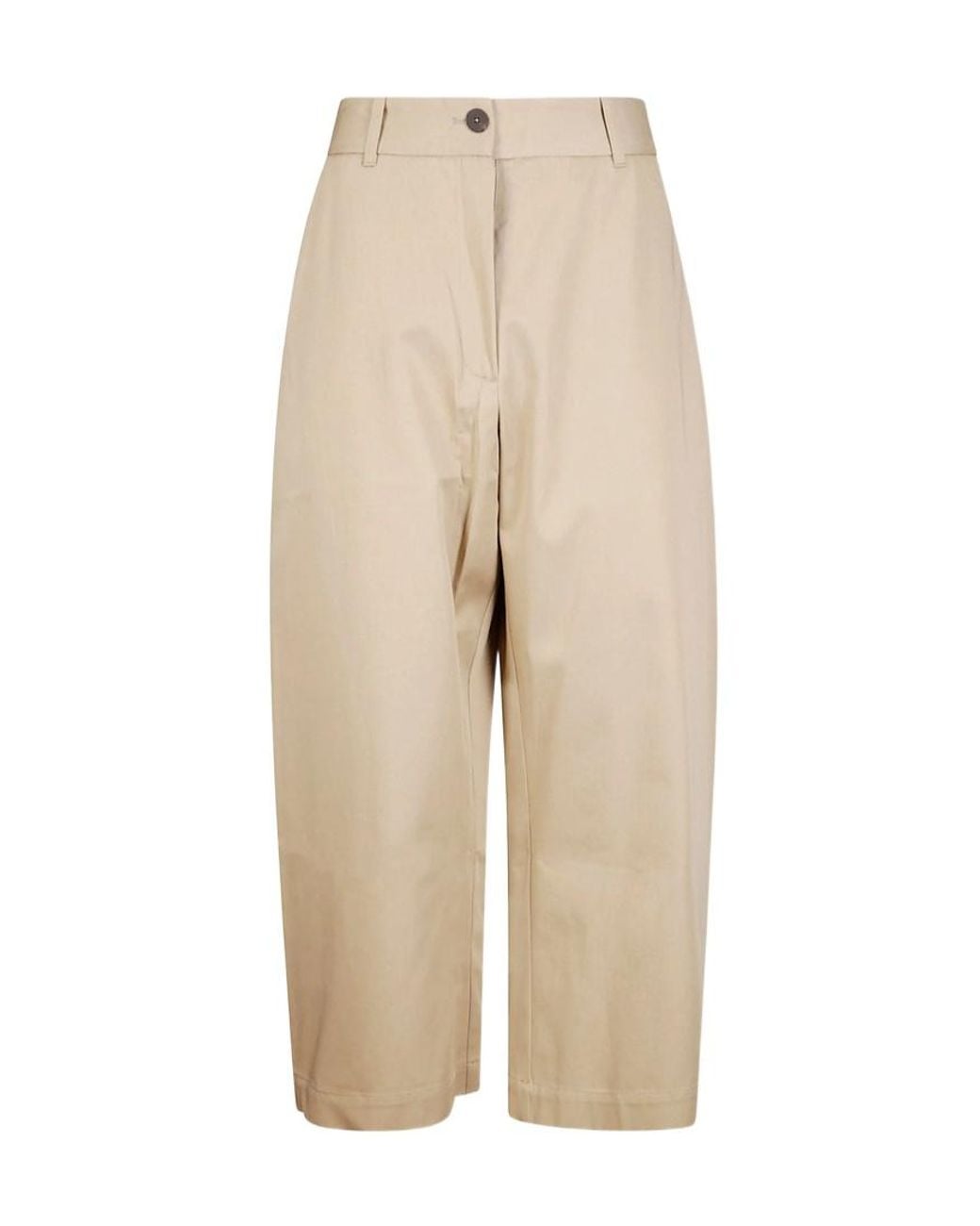 Studio Nicholson Natural Casual Pants With Belt Loops