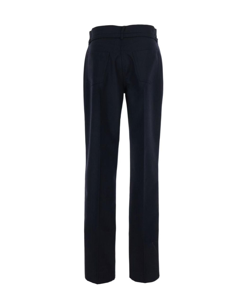 Dries Van Noten Blue Straight-Leg Casual Trousers