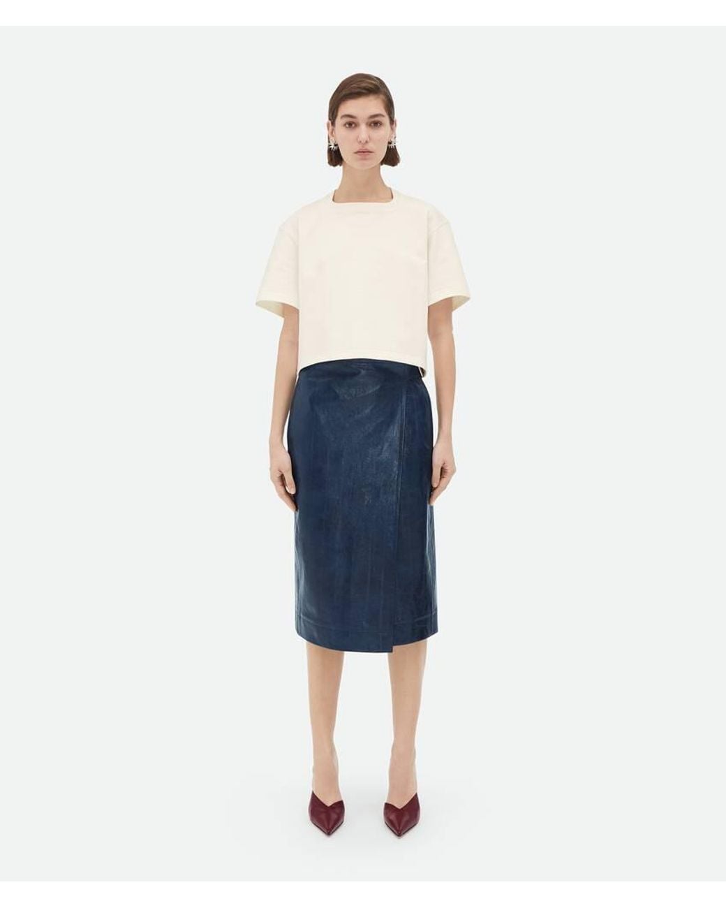Bottega Veneta White Loose Version Short-Sleeved T-Shirt