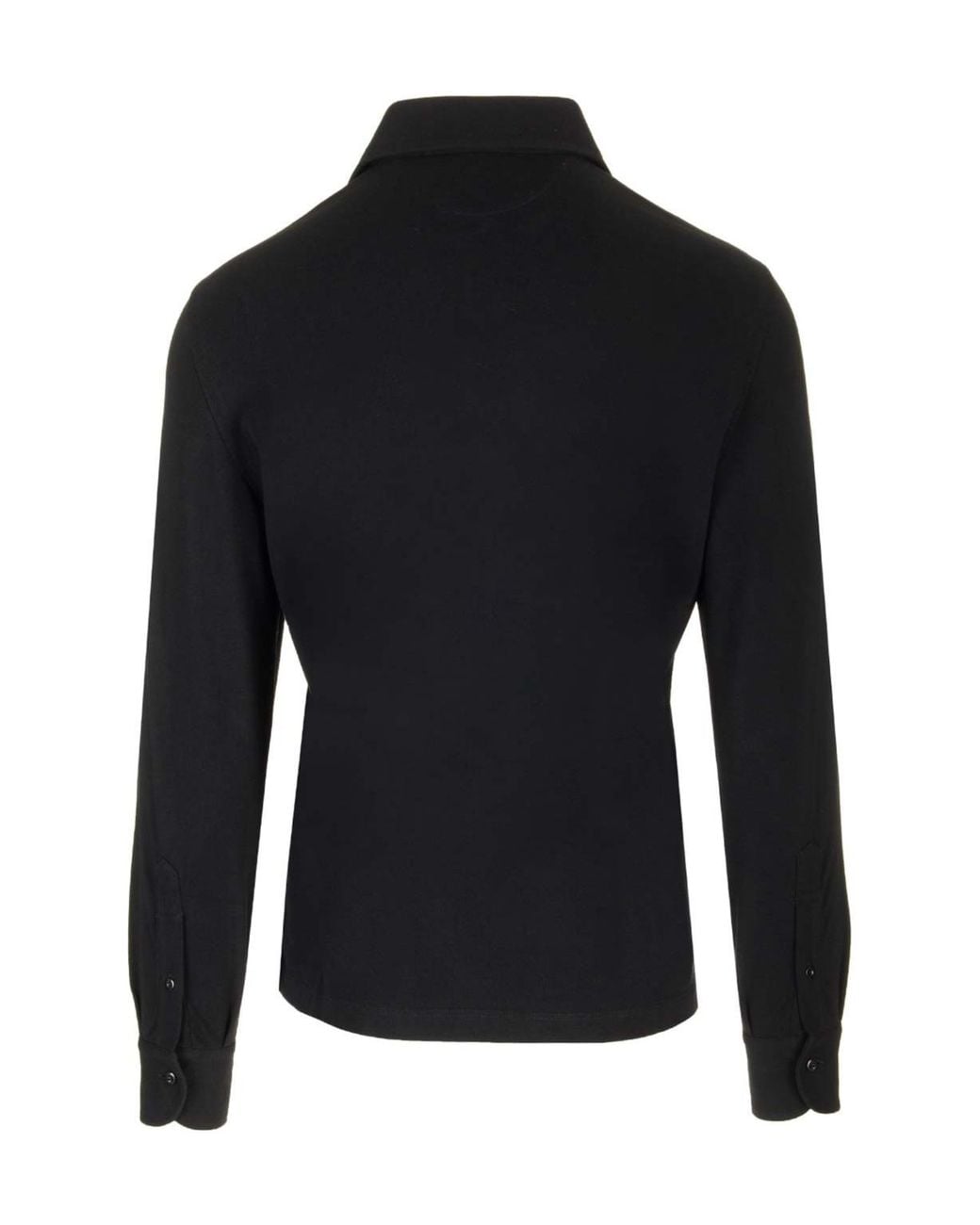 Brunello Cucinelli Blue Long Sleeved Buttoned Polo Shirt for men