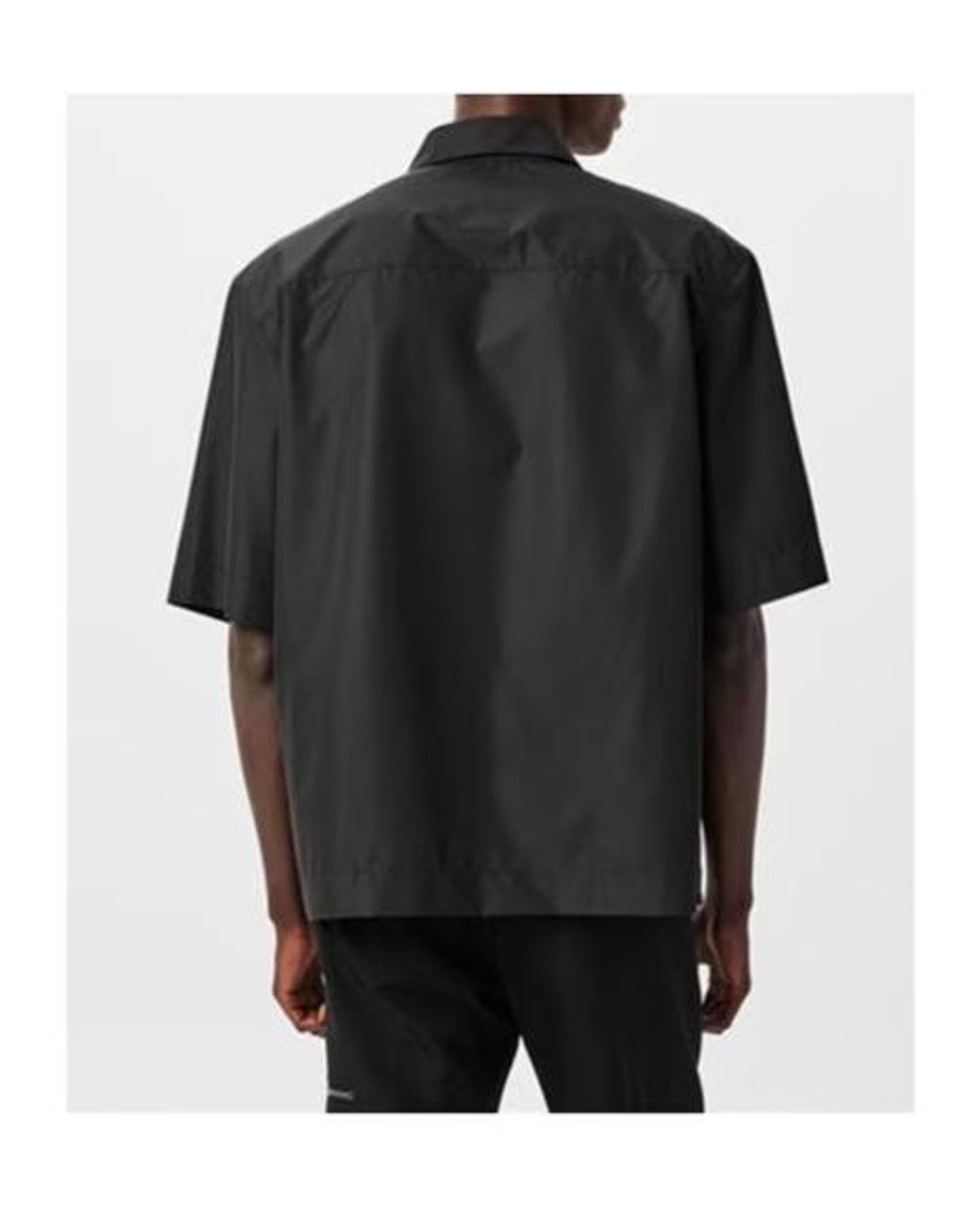 Givenchy Black Short Sleeved Zip Shirt for men