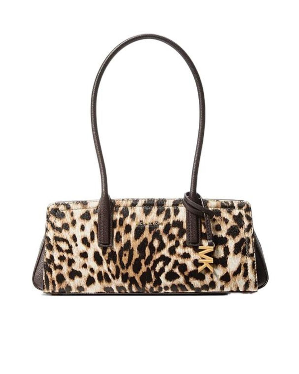 MICHAEL Michael Kors Black Laila Small Leopard Print Calf Hair Shoulder Bag