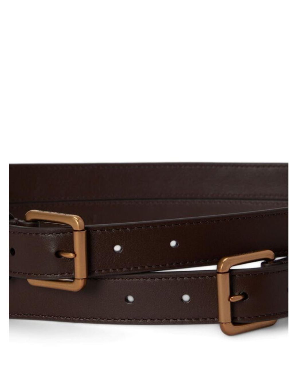 Ralph Lauren White Buckle Belt