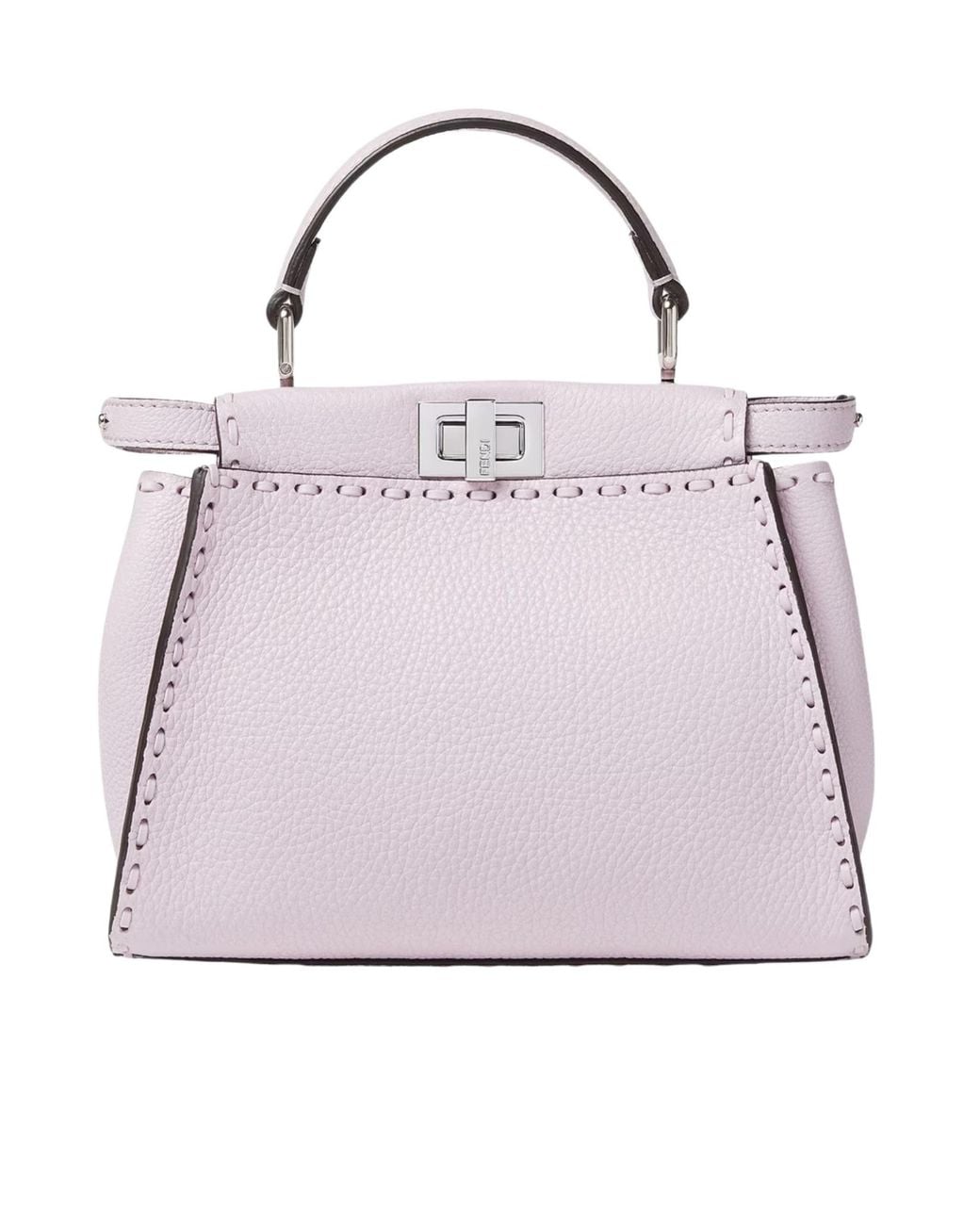 Fendi Pink Peekaboo Mini Top Handle Bag
