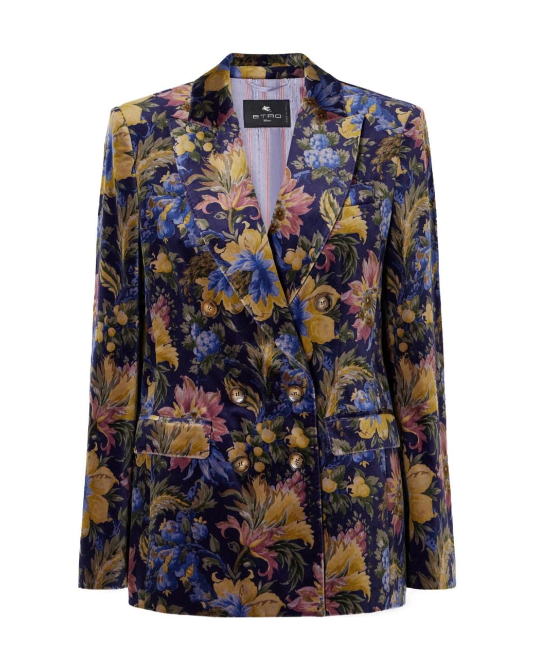 Etro Blue Printed Blazer