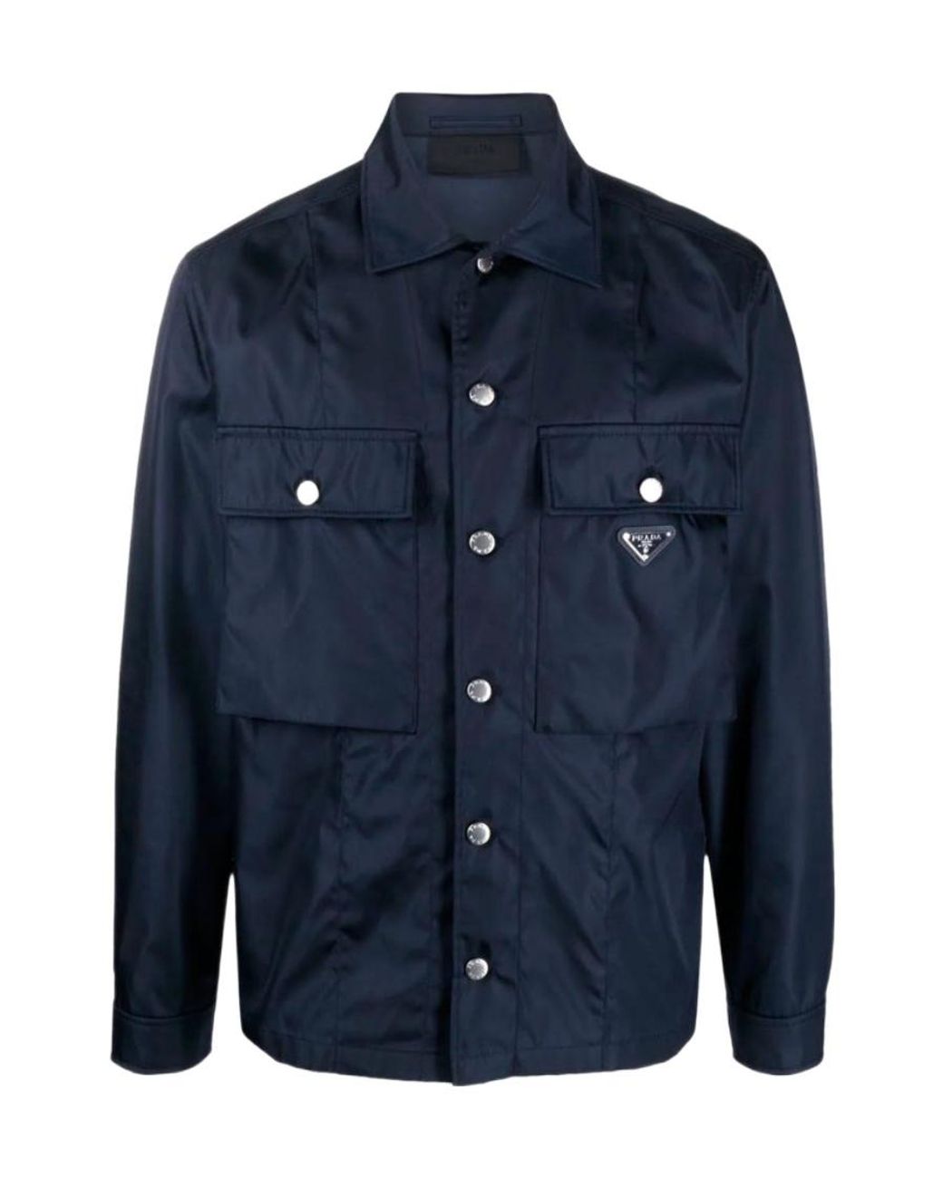 Prada Blue Casual Jacket for men