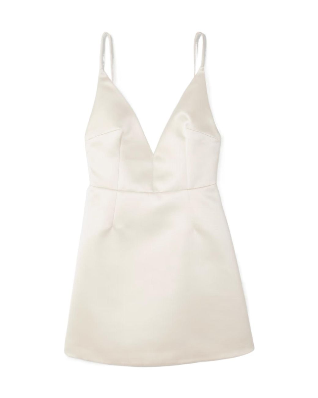 Emilia Wickstead White Vero Open-Back Duchesse-Satin Mini Dress