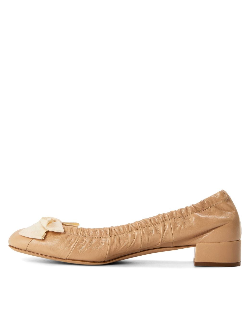 Prada Natural French Style Ballet Flats