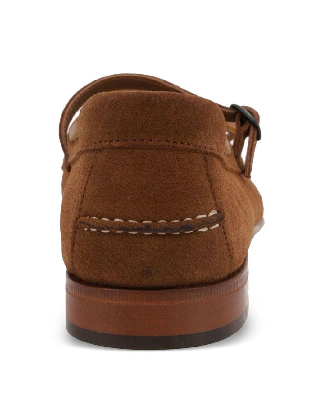 Hereu Brown Round-Toed Flat Shoes