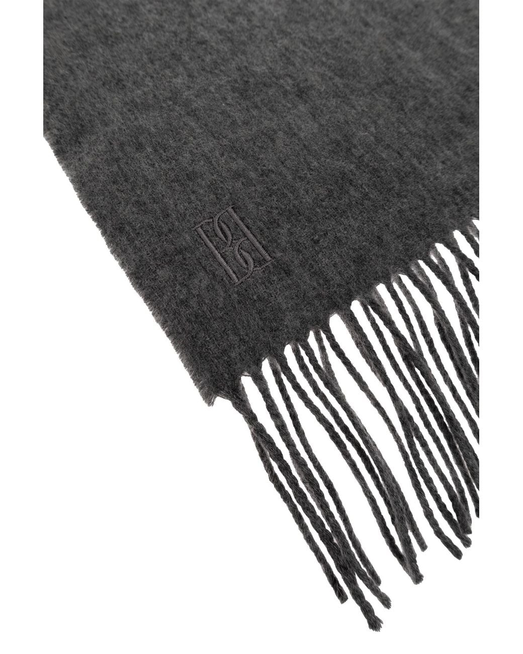 By Malene Birger Black Turtla Fringed Bib Scarf