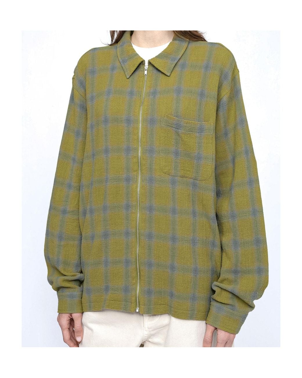 Stussy Green Zippered Shirt for men