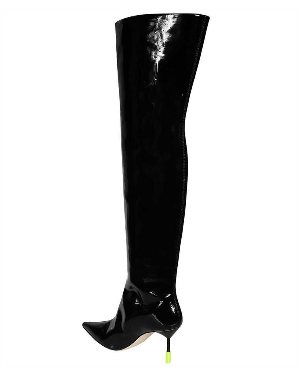 MSGM Black Over-The-Knee Boots