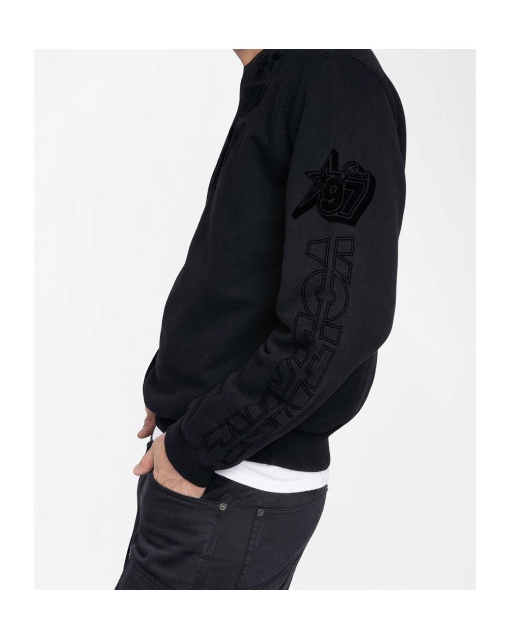 Zadig & Voltaire Blue Floc Graphic Sweatshirt for men