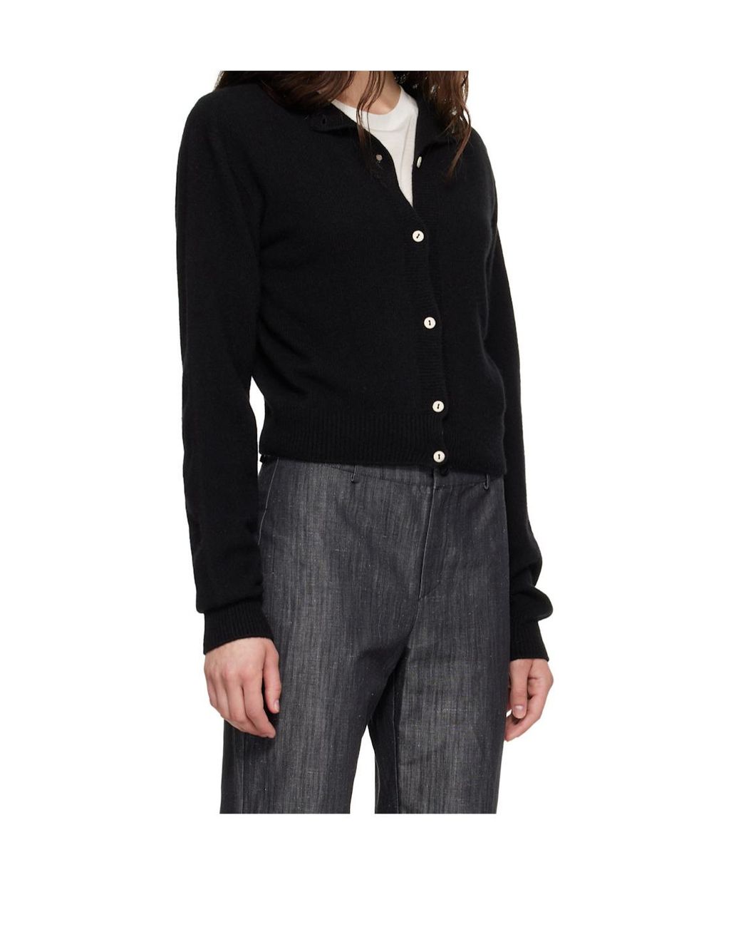Baserange Black Long-Sleeved Cardigan