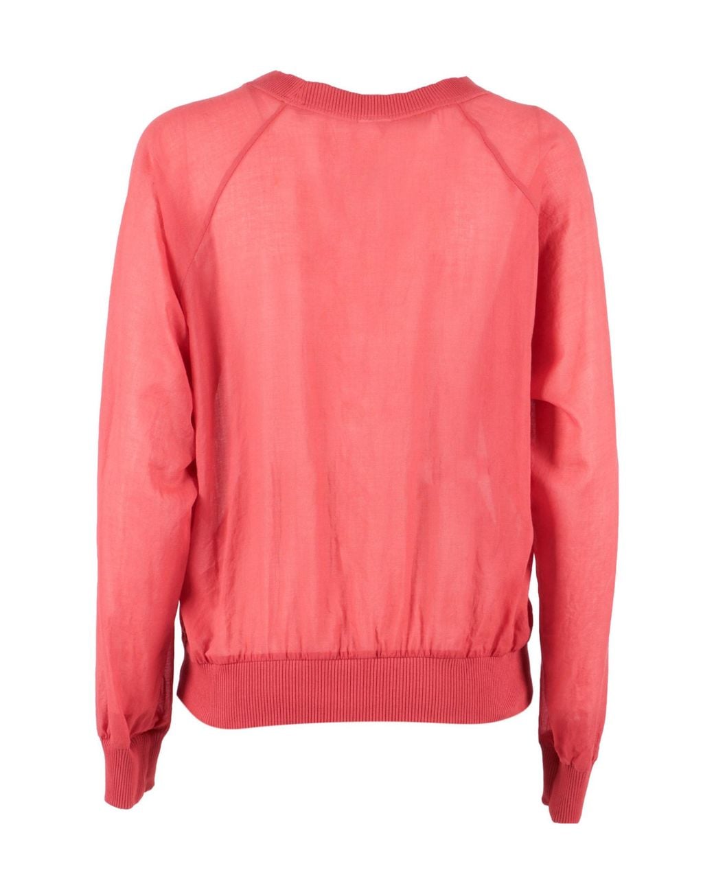 Aspesi Pink Garment-Dyed Voile Blouse